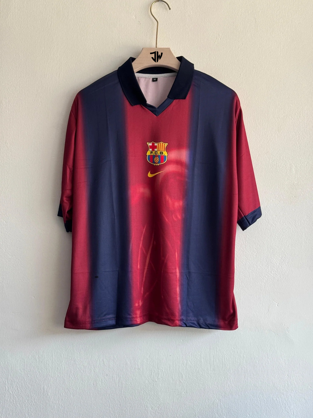 Red Special Embroidered Travis x Fcb oversized jersey