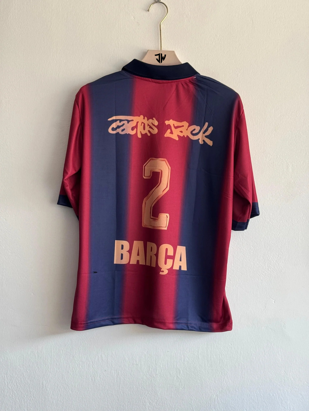 Red Special Embroidered Travis x Fcb oversized jersey