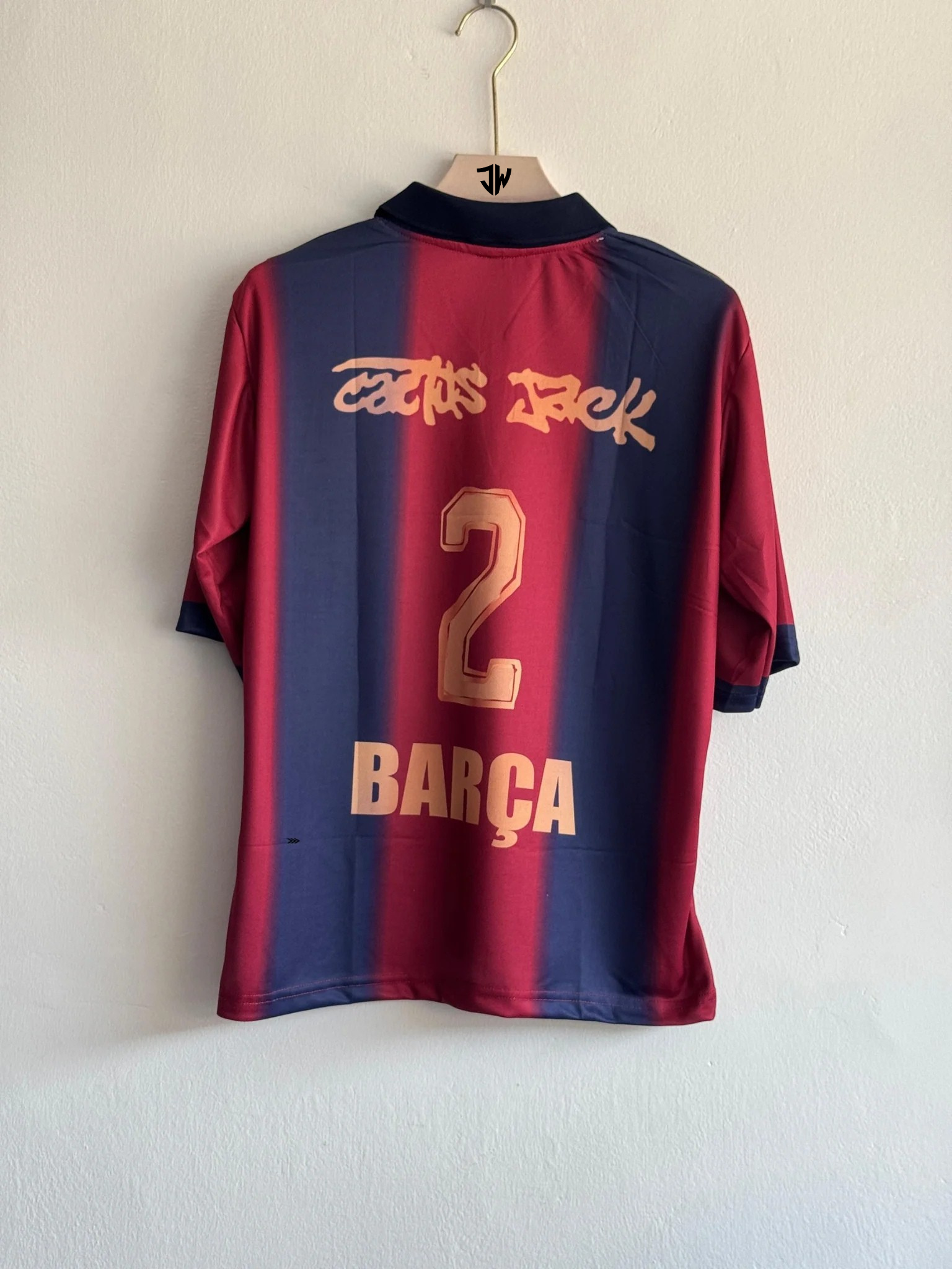 Red Special Embroidered Travis x Fcb oversized jersey