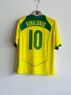BRAZIL 2004 HOME KIT | Ronaldinho Edition | Vintage | Regular Fit
