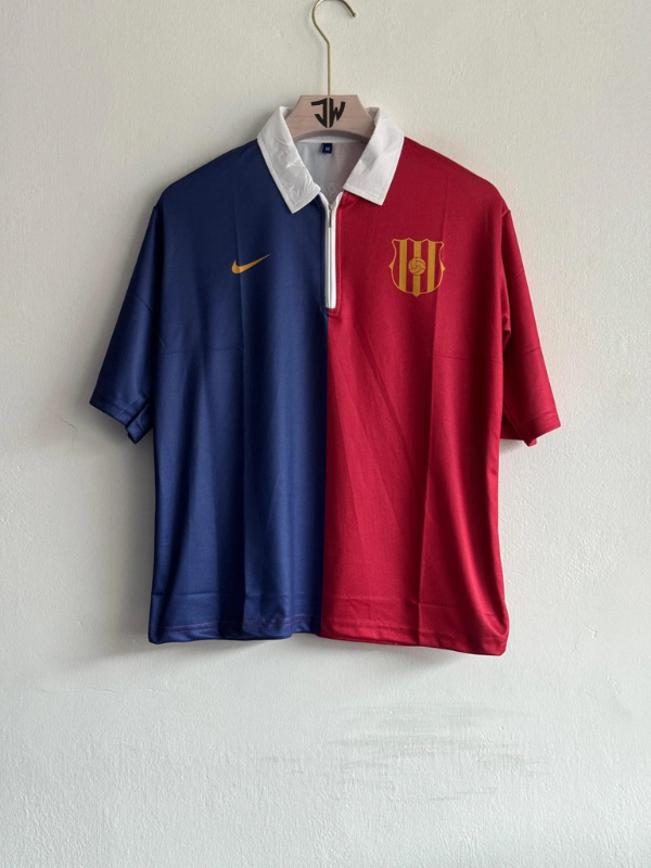 Barcelona oversized zip vintage jersey