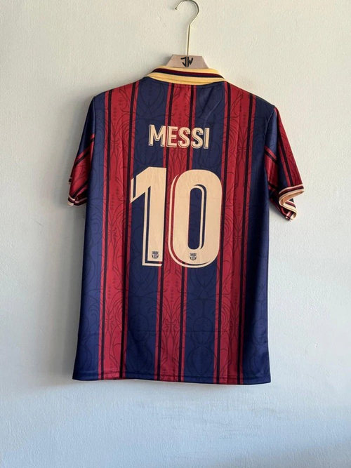 Barcelona 125th Anniversary Kit – Messi- REGULAR FIT - printed and patch embroidered version