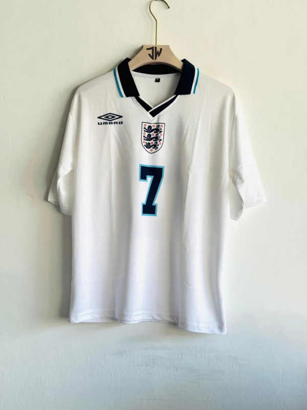 England 1996 Home Kit – Vintage Regular Fit Printed version